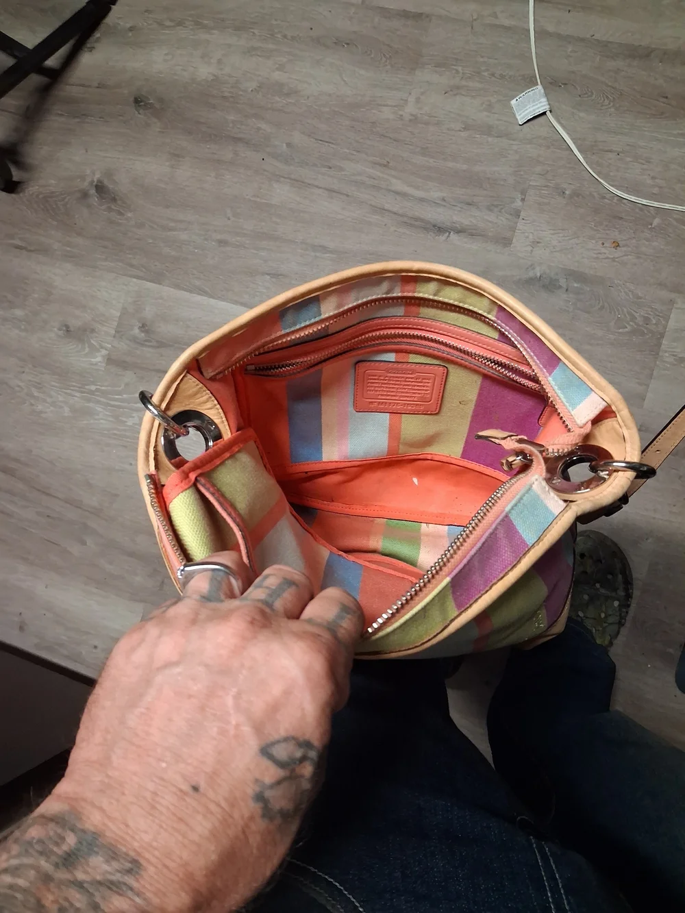 Coach multicoloured shoulder from